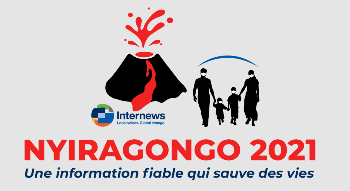 A travers sa rédaction « Afia Amani Grands lacs », Internews se positionne face à l’éruption volcanique 2021 du Nyiragongo à Goma et ses environs