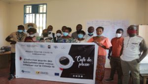 Lire la suite à propos de l’article KALEMIE-RDC : Avec l’Appui d’Internews, la presse lance une série des cafés de presse mensuels pour permettre aux journalistes de se ressourcer et mieux informer sur la Covid 19