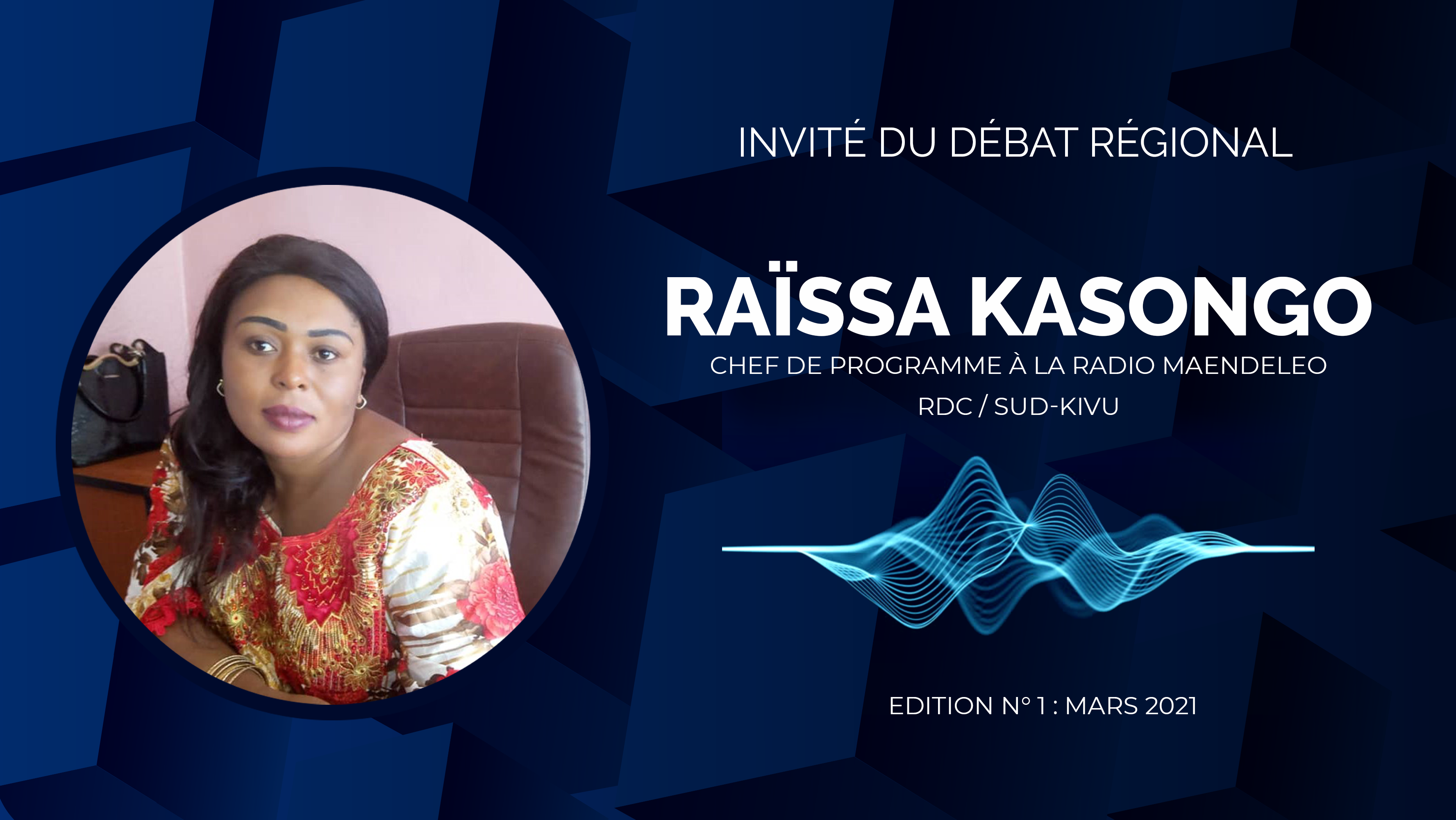 Lire la suite à propos de l’article Invitée au débat régional de mars 2021, Madame Raïssa Kasongo, Chef de programme à la radio maendeleo, s’exprimait sur le vaccin contre le covid19