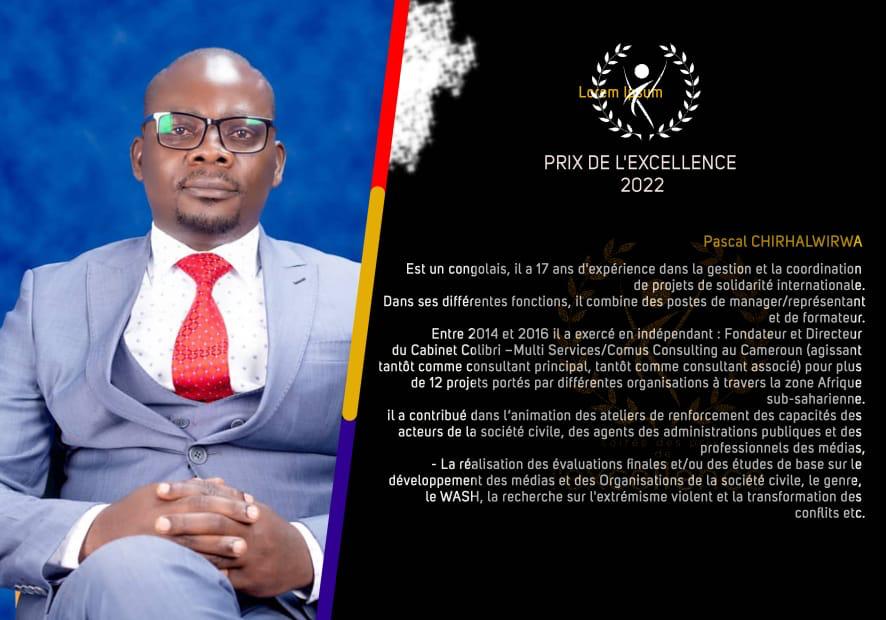 Interview avec Pascal Chirhalwirwa, lauréat du prix de l’excellence