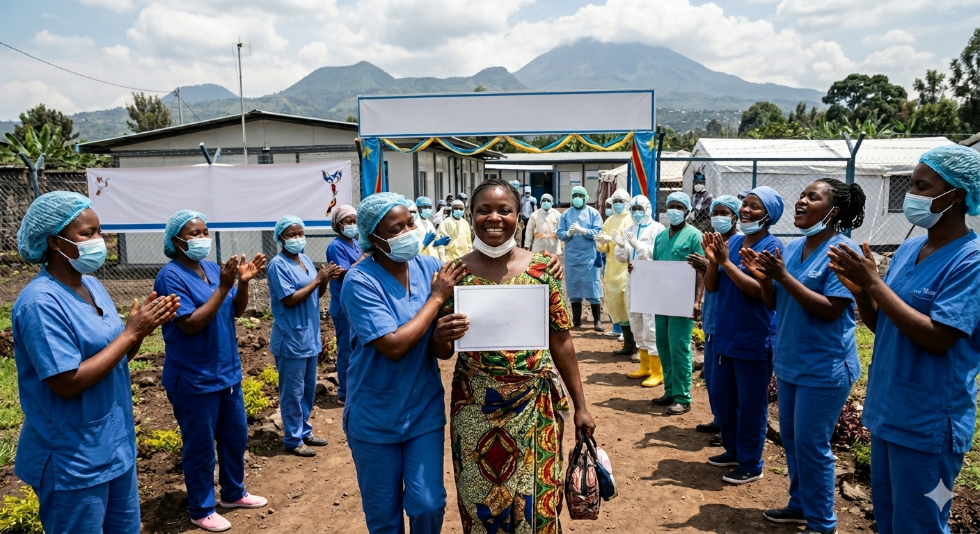 You are currently viewing Ebola à Goma : une survivante regagne son domicile après sa guérison
